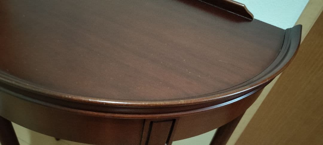 ♪KENT　ケント　木製 半月形テーブル　送料無料