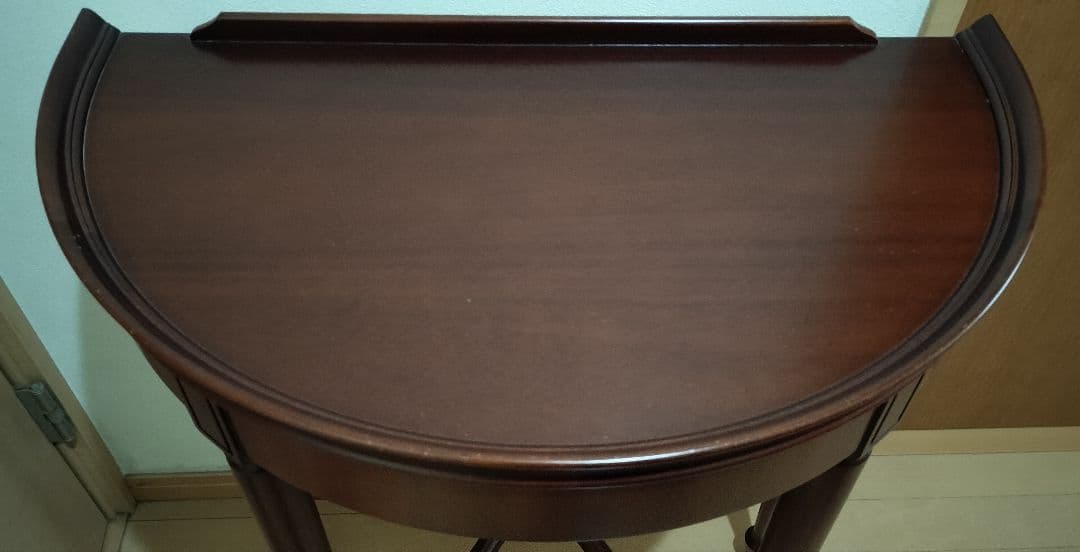 ♪KENT　ケント　木製 半月形テーブル　送料無料