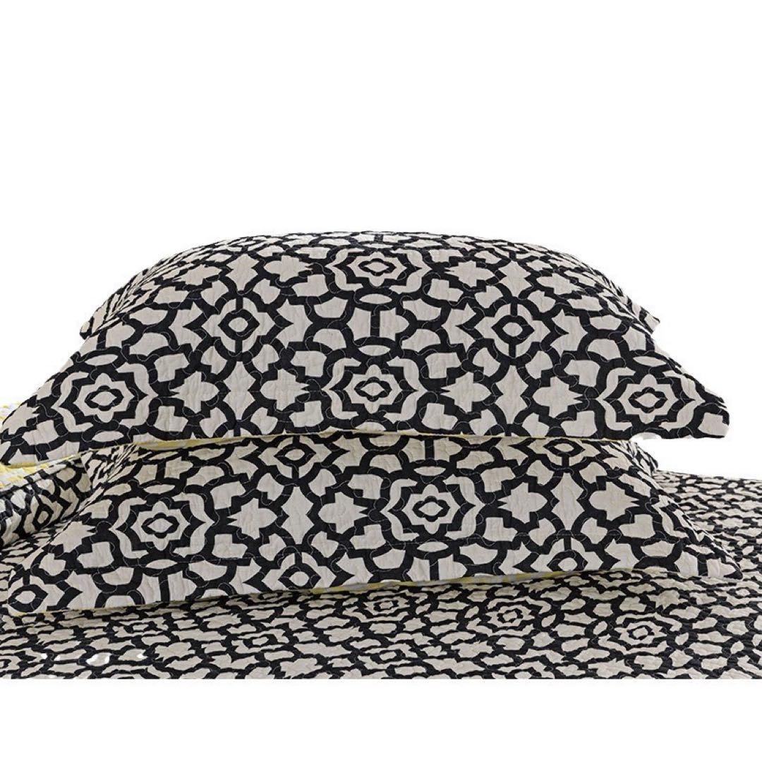 キルトベッドカバー3点セット綿マルチカバー キルティング 009