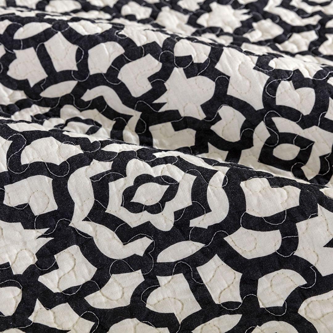 キルトベッドカバー3点セット綿マルチカバー キルティング 009