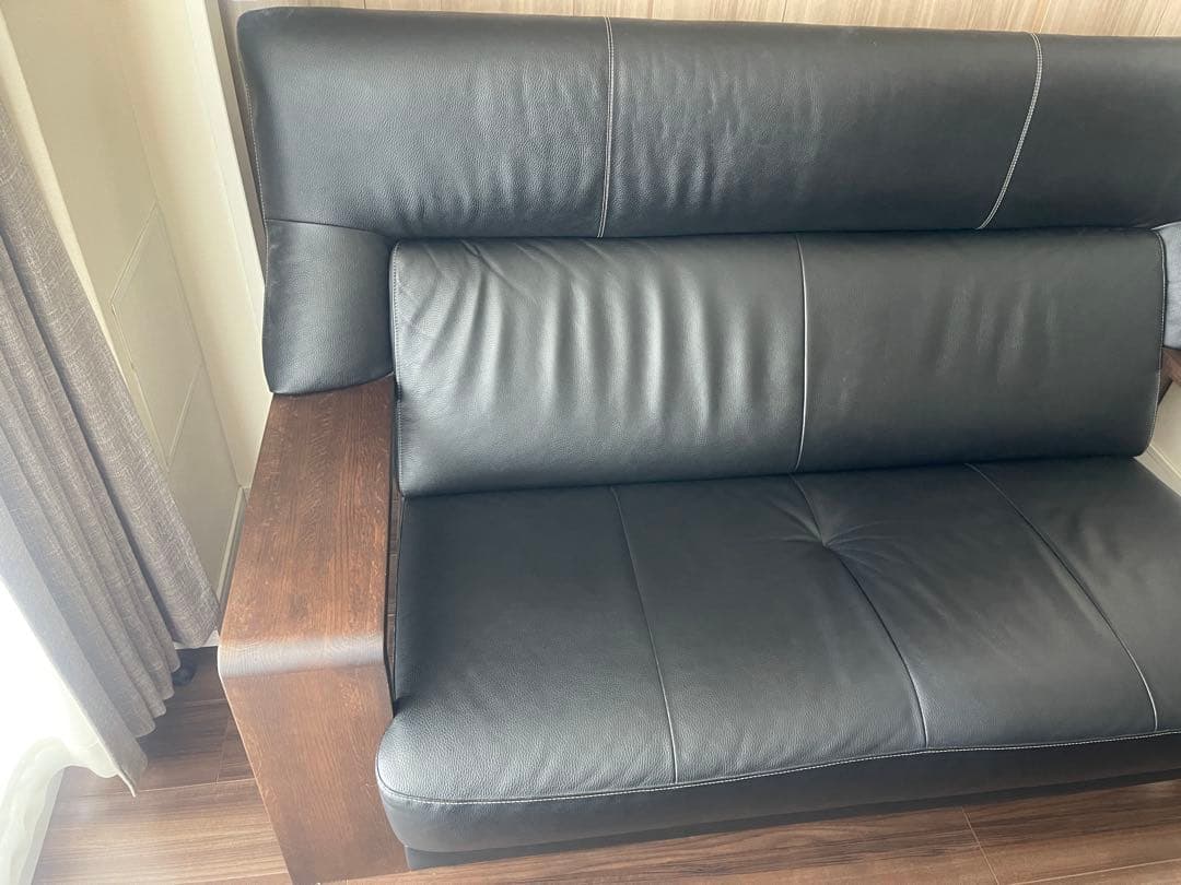 【送料込】受注生産のカリモク 2.5掛けソファ　ダンテブラック