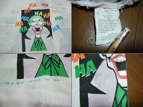 貴重★1989年製 バットマン ジョーカー JORKER シーツカバー 古着屋