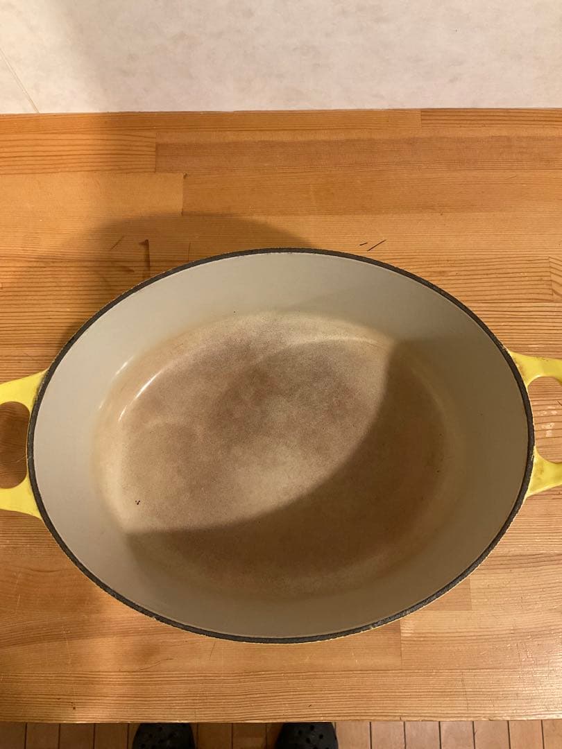 LE CREUSET ル・クルーゼ　両手鍋 イエロー