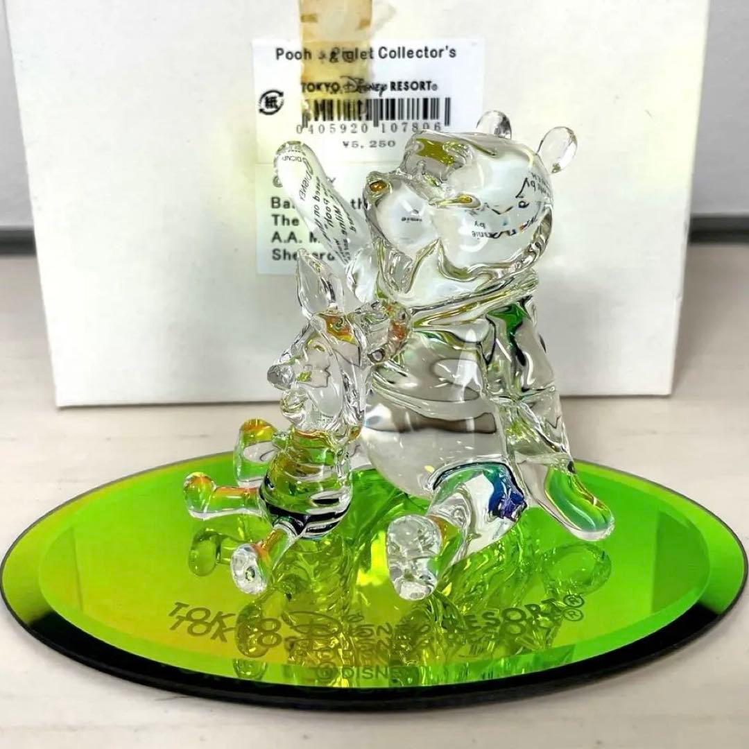 新品 ディズニー ガラス細工 くまのプーさん ピグレット クリスタル