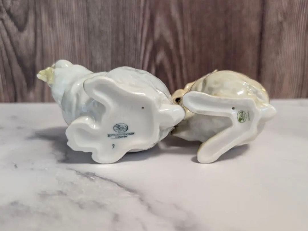 フッチェンロイター ヴィンテージ　うさぎの置物　2点セット