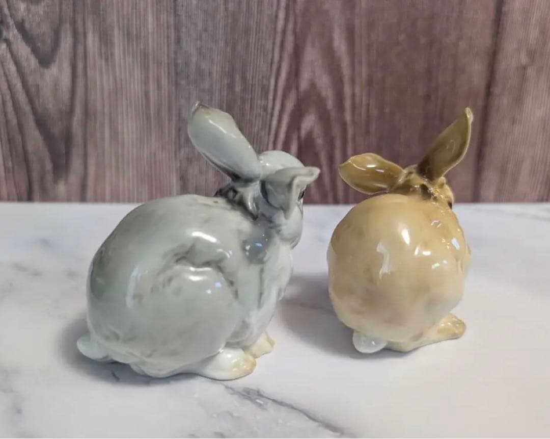 フッチェンロイター ヴィンテージ　うさぎの置物　2点セット