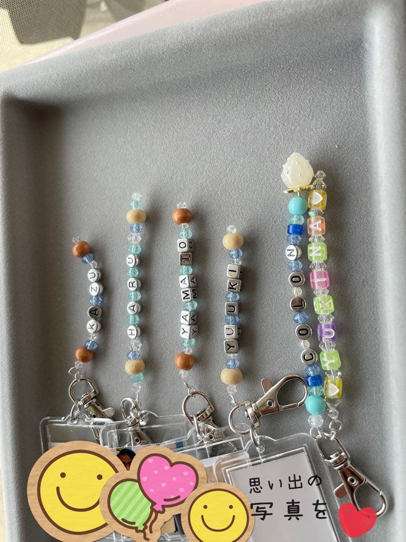 ⭐︎カラフルビーズ ネームタグ⭐︎