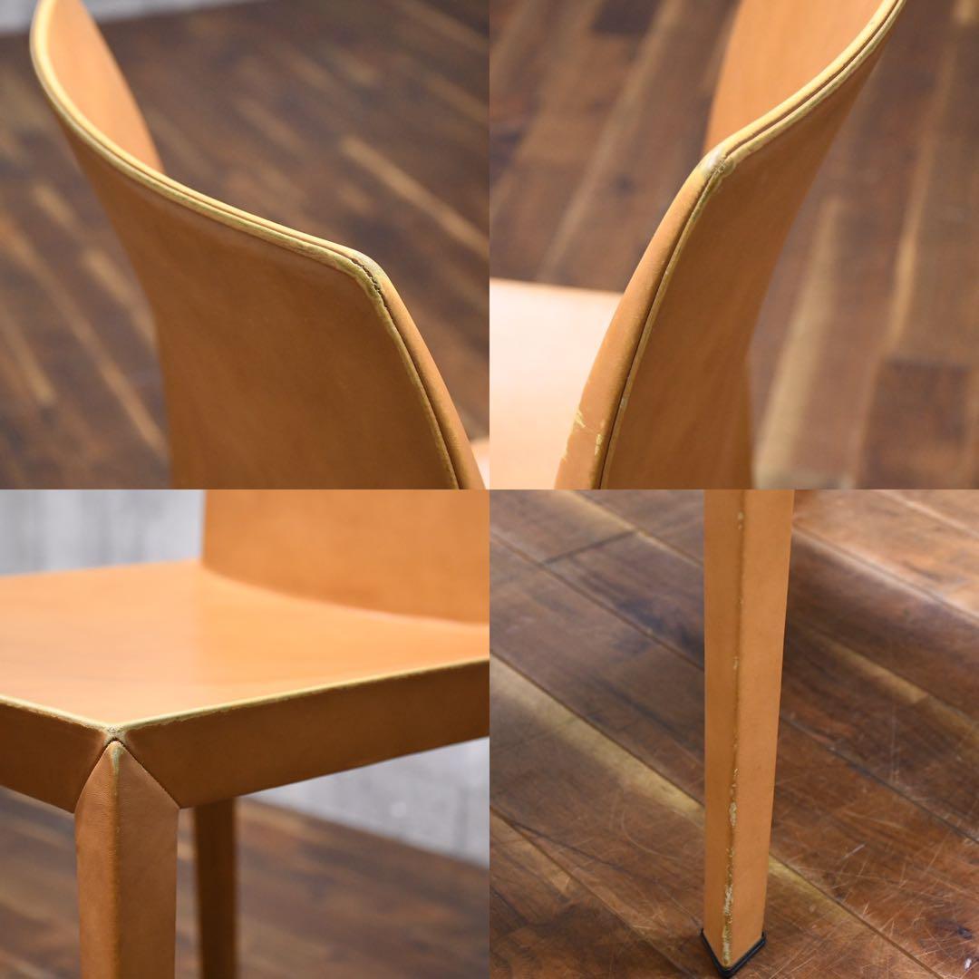 EEK127 ポルトローナフラウ ローラ ダイニングチェア レザー/総本革張り