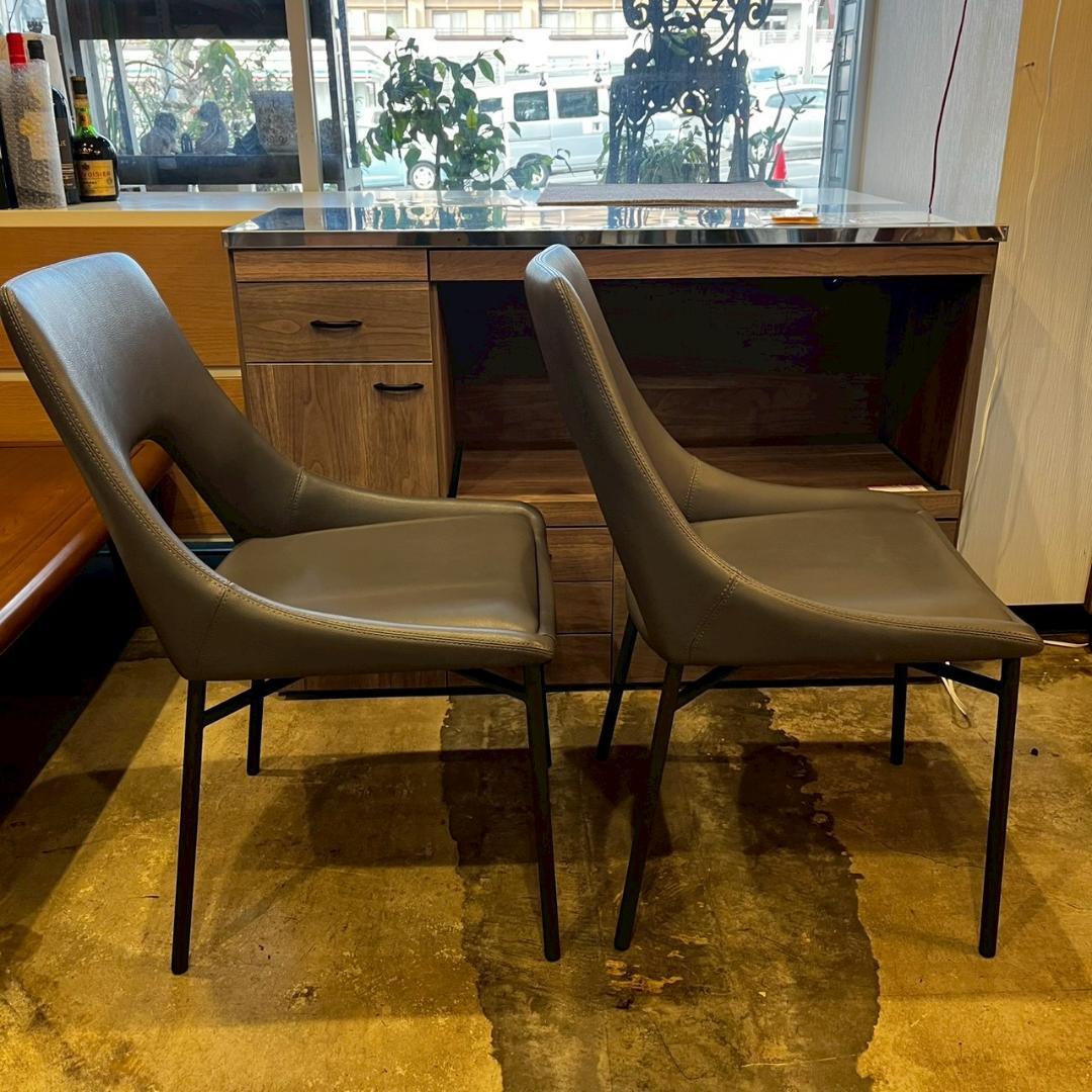 【 美品 】 大塚家具 ダイニングチェア レイラ 2脚 IDC OTSUKA