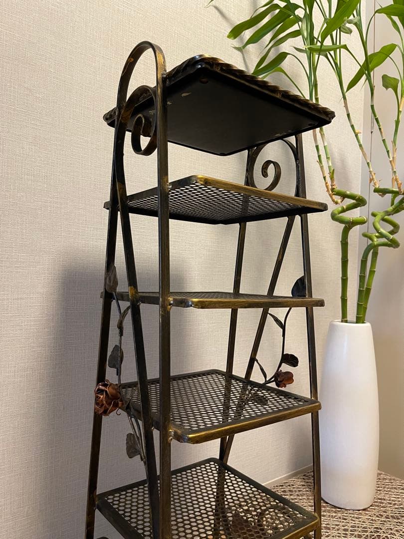 アイアン　シェルフ　アンティーク　装飾的