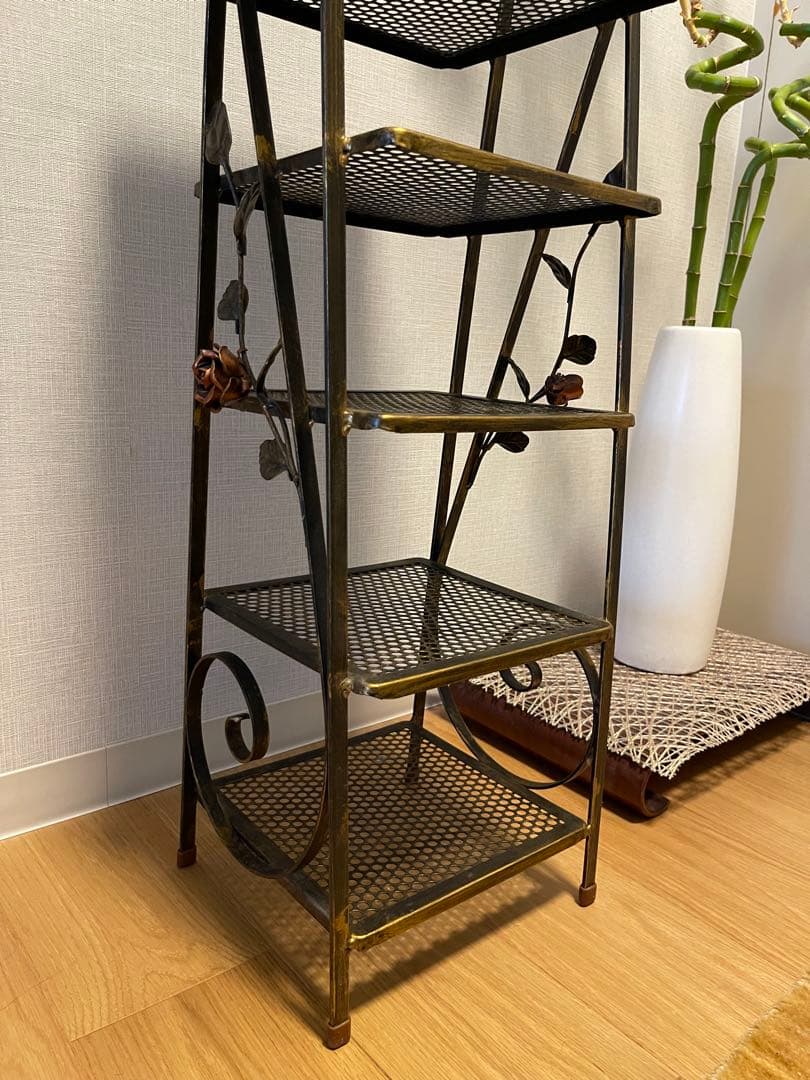 アイアン　シェルフ　アンティーク　装飾的