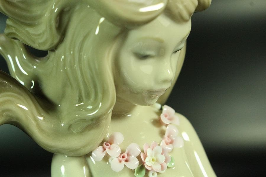 リヤドロ LLADRO 人魚 マーメイド 陶製 置物 美品(K-XA953)
