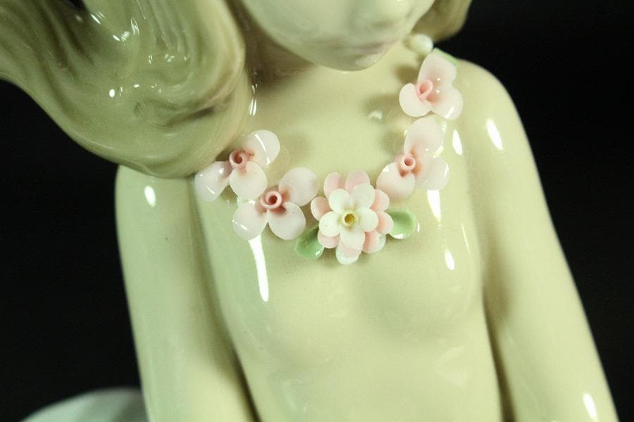 リヤドロ LLADRO 人魚 マーメイド 陶製 置物 美品(K-XA953)