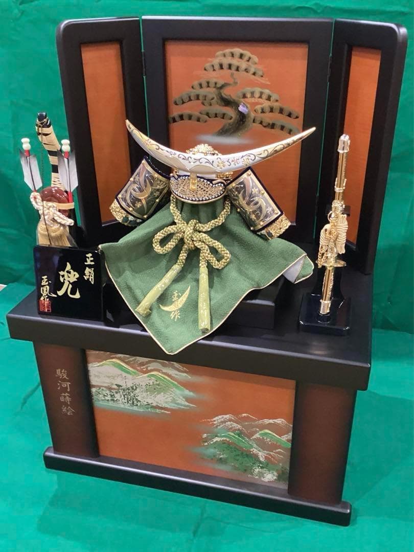 五月人形 兜収納飾り 三日月型前立　1　子どもの日