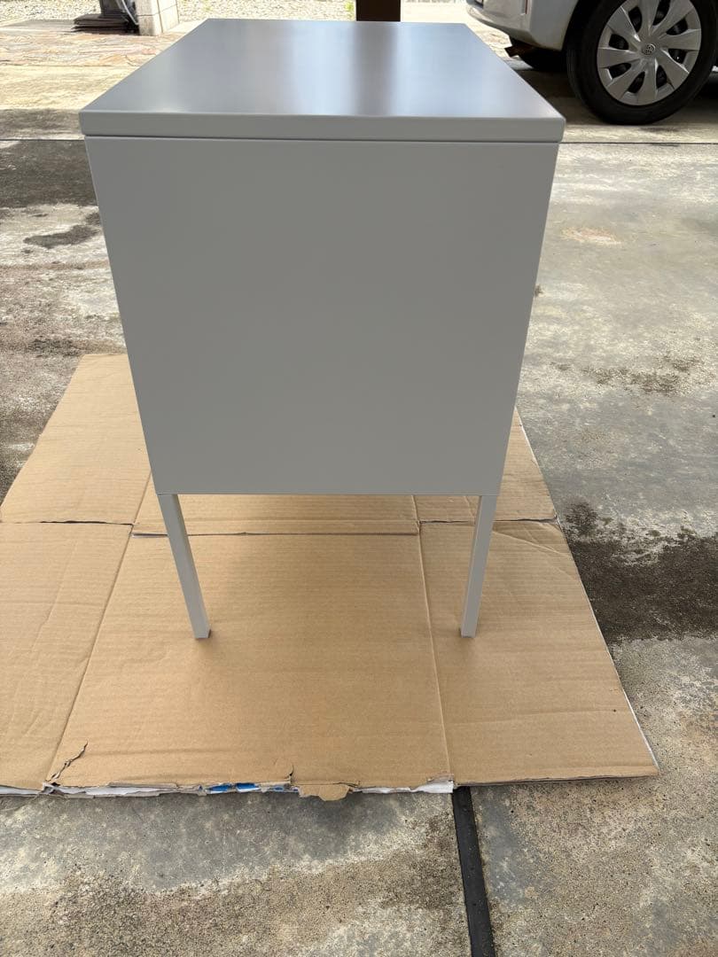 IKEA イケア　LIXHULT リックスフルト キャビネット, メタル/グレー