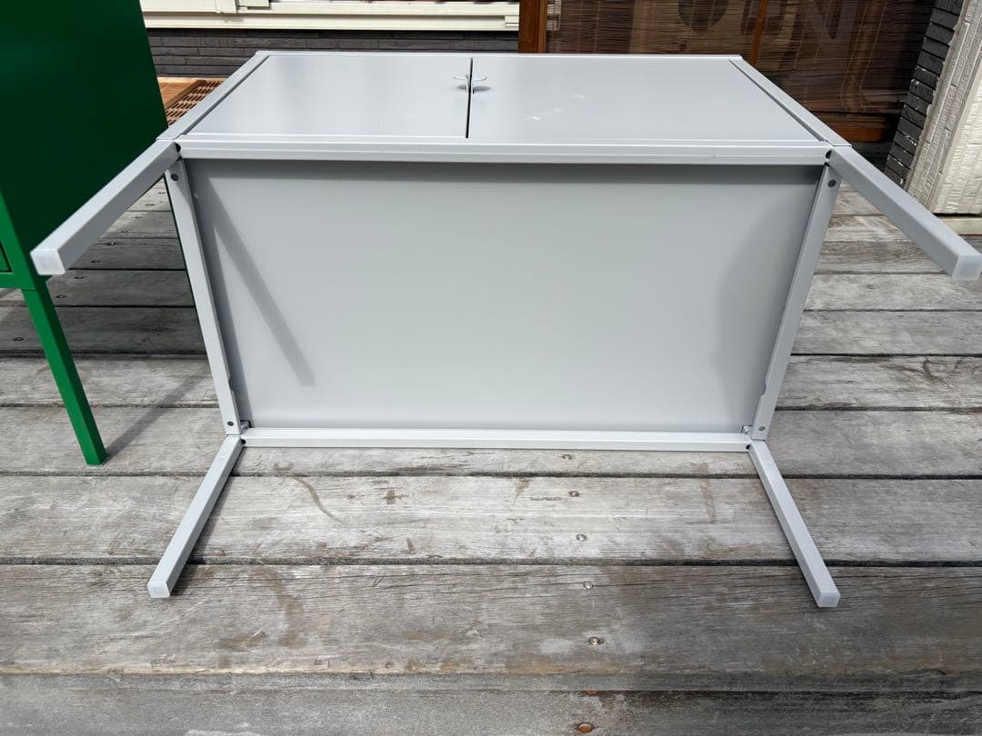 IKEA イケア　LIXHULT リックスフルト キャビネット, メタル/グレー