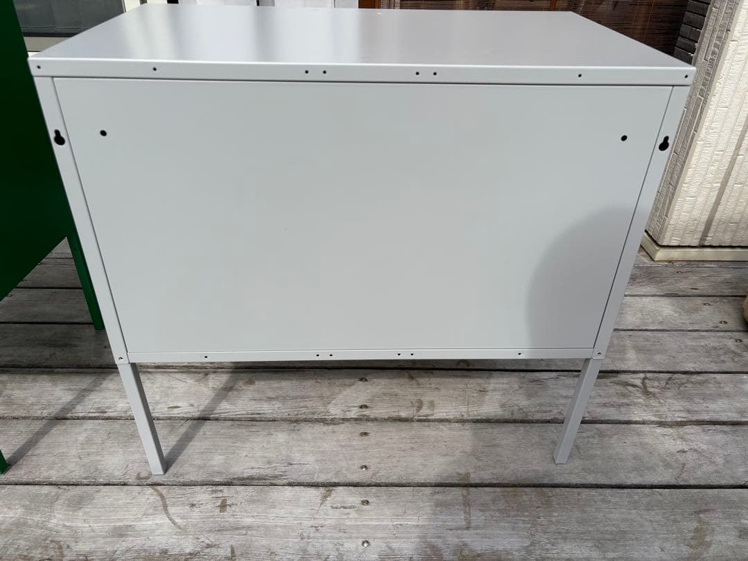 IKEA イケア　LIXHULT リックスフルト キャビネット, メタル/グレー