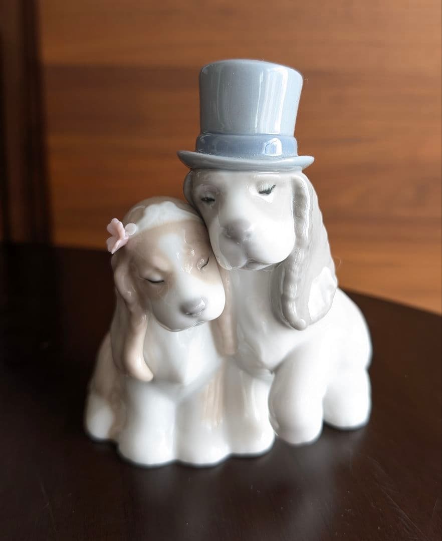 犬の陶器の置物 NAO Spain Handcrafted porcelain