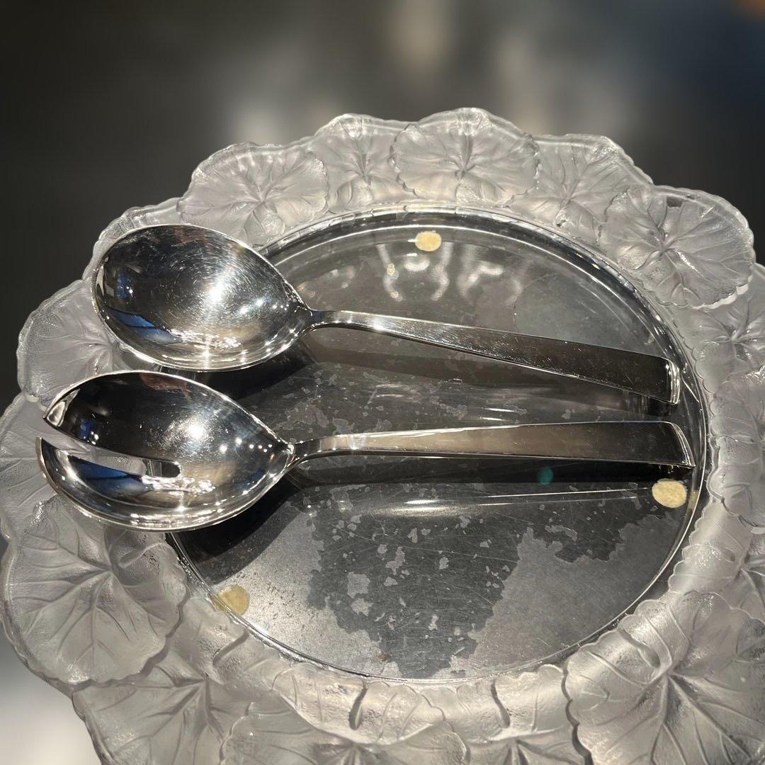 R&B 純銀　サラダとりわけスプーンとフォーク