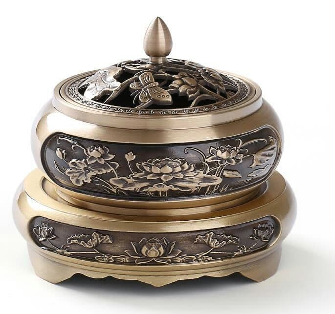 純銅香炉白檀香炉は、仏に供える薫香沈香安神の家庭用渦巻き香香炉です。