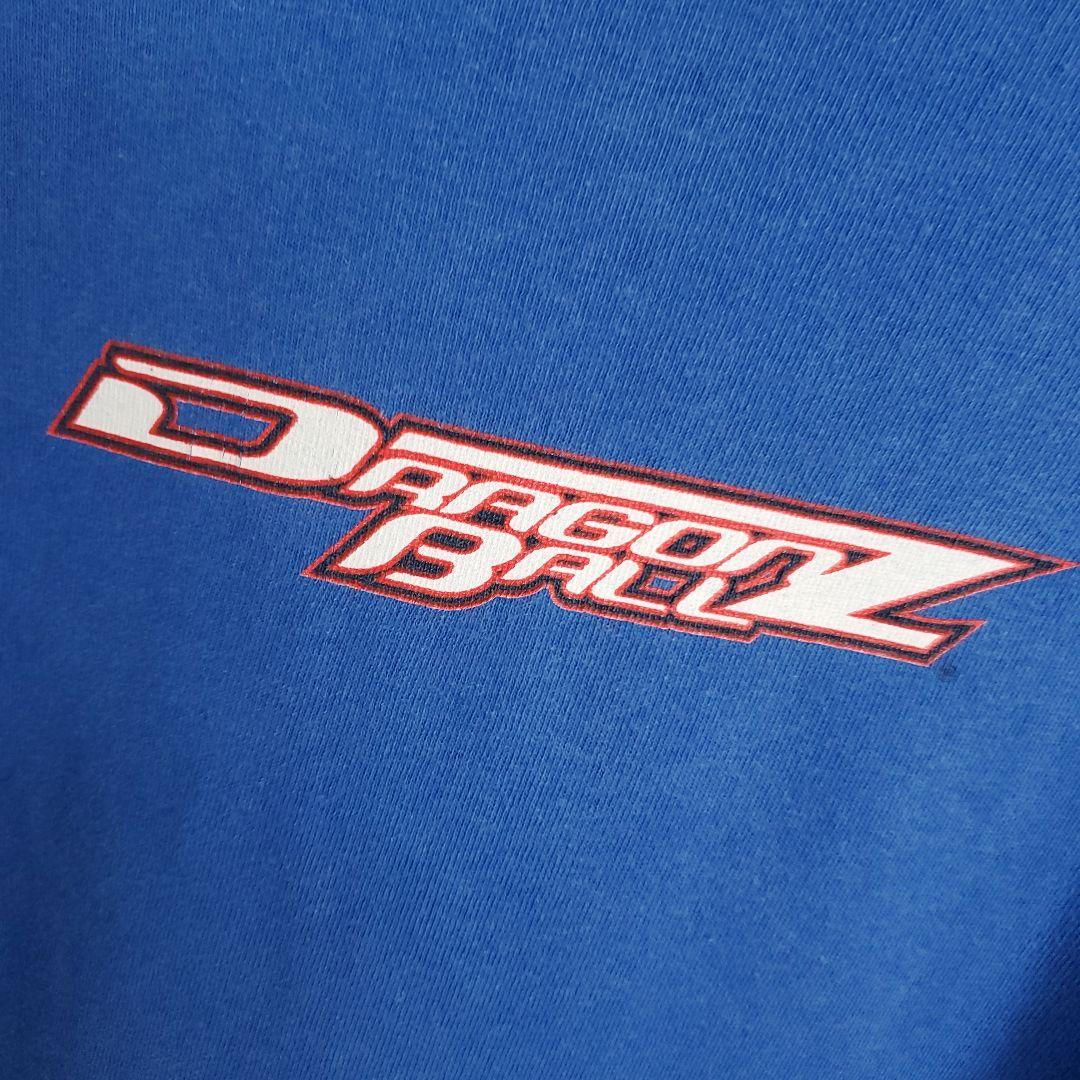 ドラゴンボール　バーダック 悟空 USA カタカナ ロゴ 半袖 tシャツ青