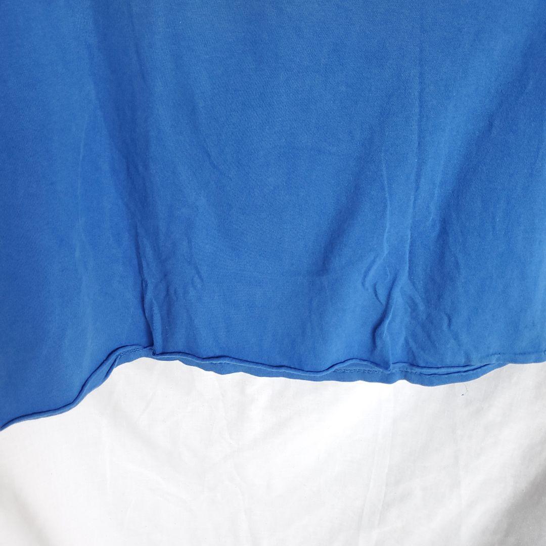 ドラゴンボール　バーダック 悟空 USA カタカナ ロゴ 半袖 tシャツ青