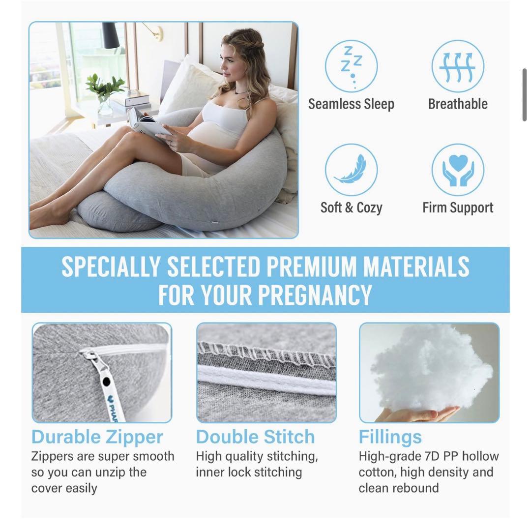 Pharmedoc 妊娠 枕 抱き枕 オーガニック 寝具 睡眠 ボディピロー