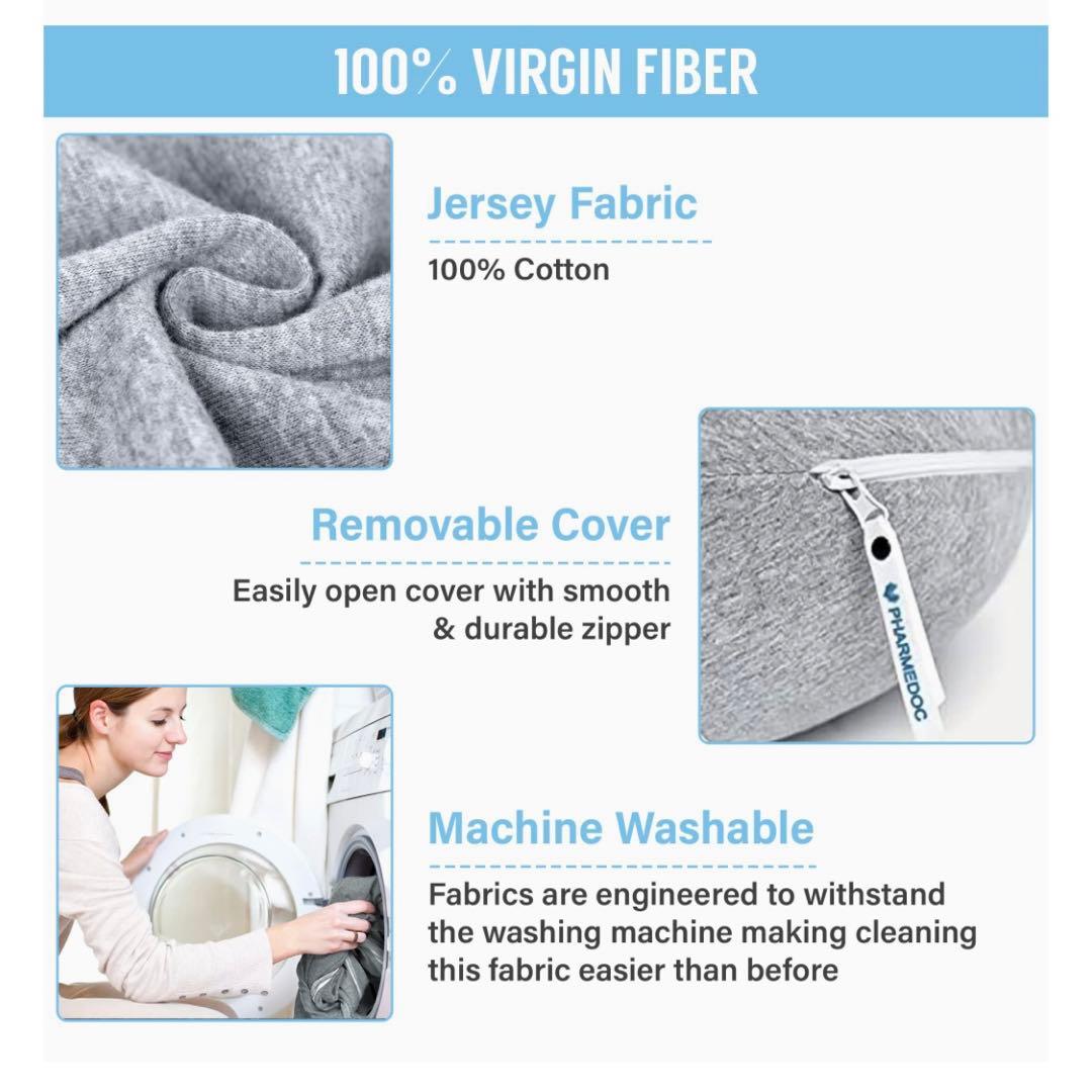 Pharmedoc 妊娠 枕 抱き枕 オーガニック 寝具 睡眠 ボディピロー