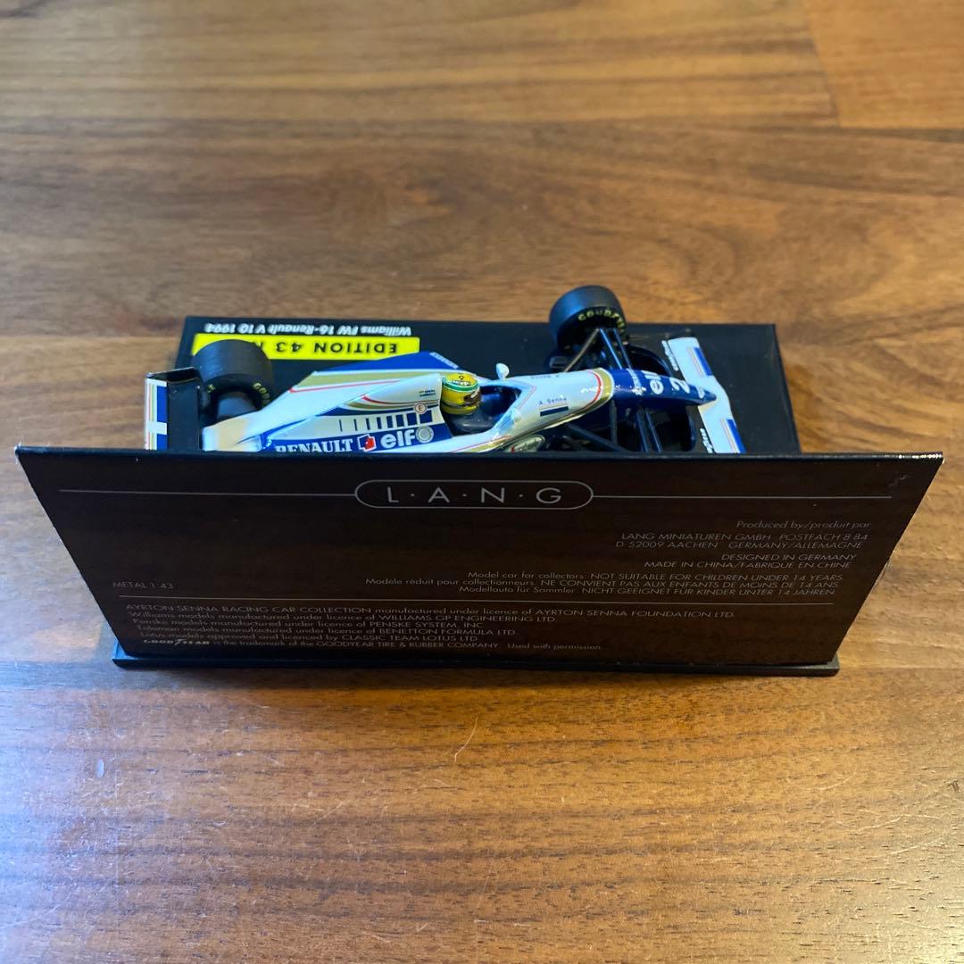アイルトン・セナ ウィリアムズ FW16 ルノー V10 1994 ／ F1 - メルカリ