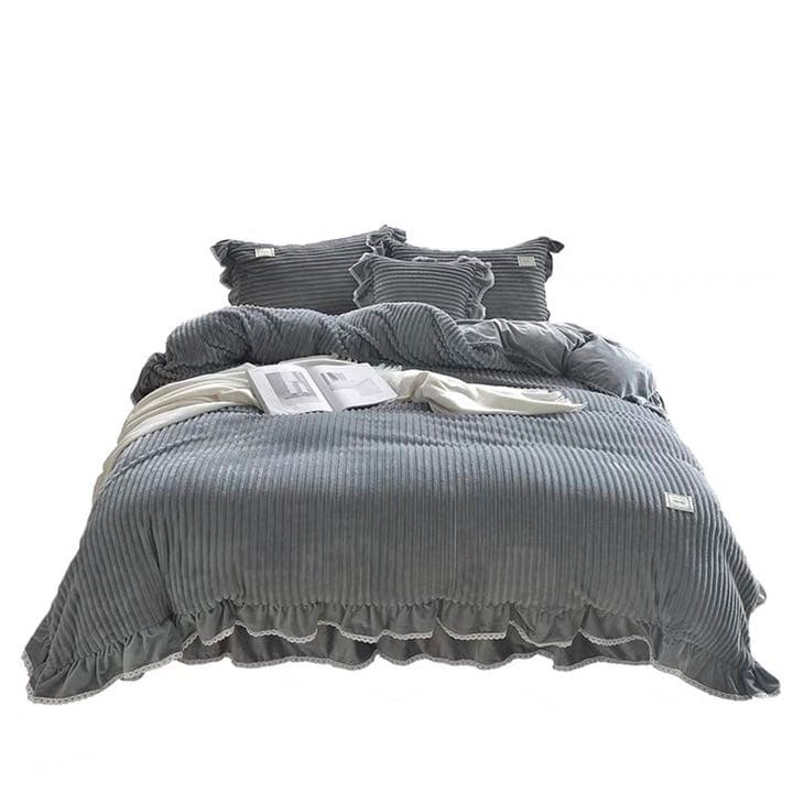 布団カバー シングル3点セット 暖かい 秋冬 ダブル4点セット モコモコ