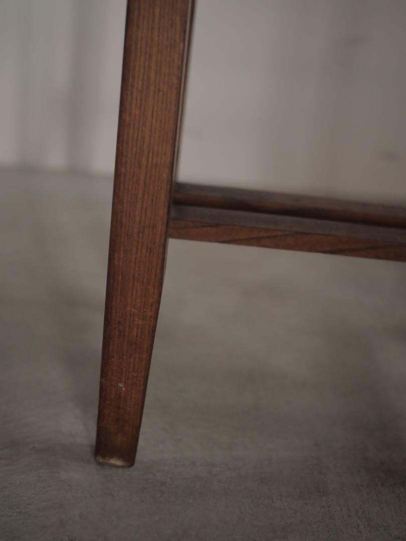 角スツール　張り替え済　スツール　椅子　古家具　古道具　アンティーク　昭和レトロ