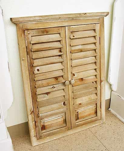 ゴルド ルーバーミラー L シャビーシック アンティーク フレンチ KK-26