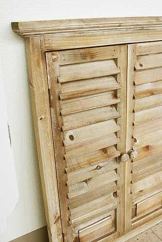 ゴルド ルーバーミラー L シャビーシック アンティーク フレンチ KK-26