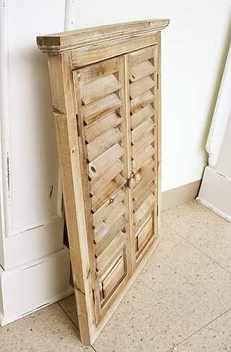 ゴルド ルーバーミラー L シャビーシック アンティーク フレンチ KK-26