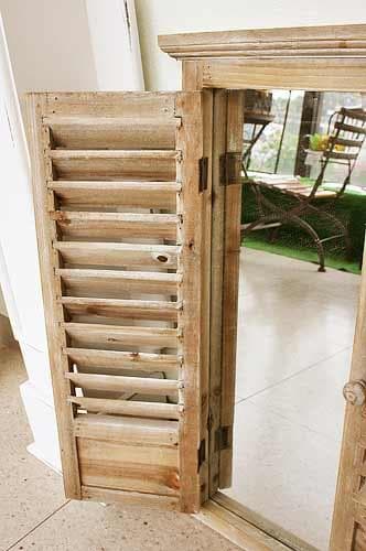 ゴルド ルーバーミラー L シャビーシック アンティーク フレンチ KK-26