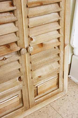 ゴルド ルーバーミラー L シャビーシック アンティーク フレンチ KK-26