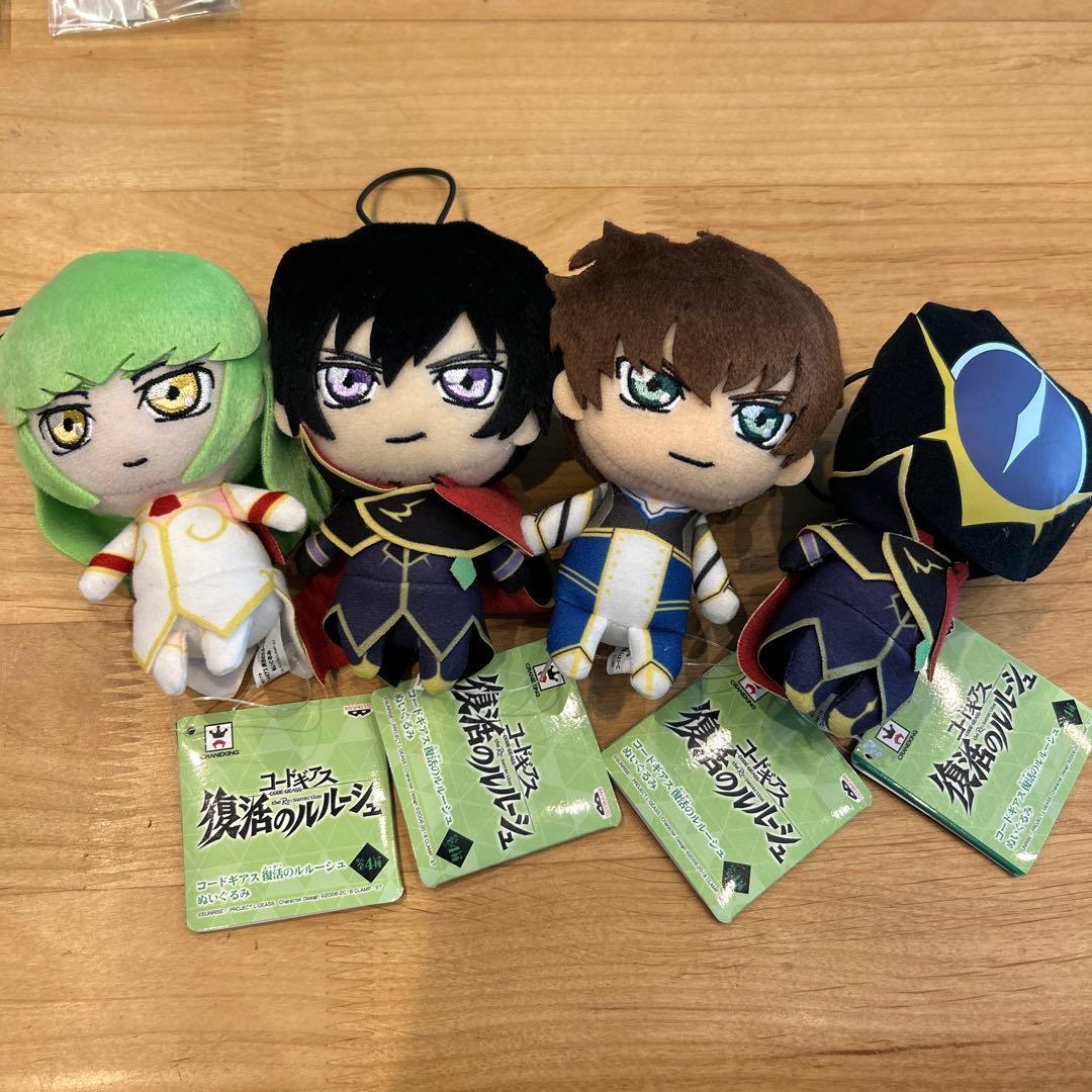 コードギアス ルルーシュ 枢木スザク C.C. シーツー ぬいぐるみ - メルカリ