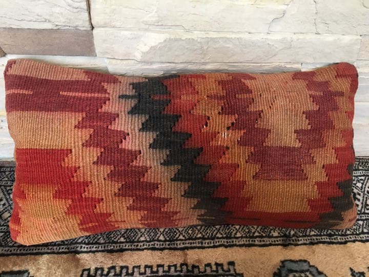 ビンテージラグ　トルコラグ　オールドキリム　クッションカバー