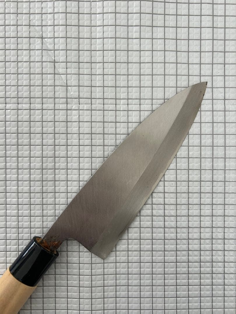 出刃 包丁 出刃包丁 165mm 安来鋼青紙２号 朴丸柄