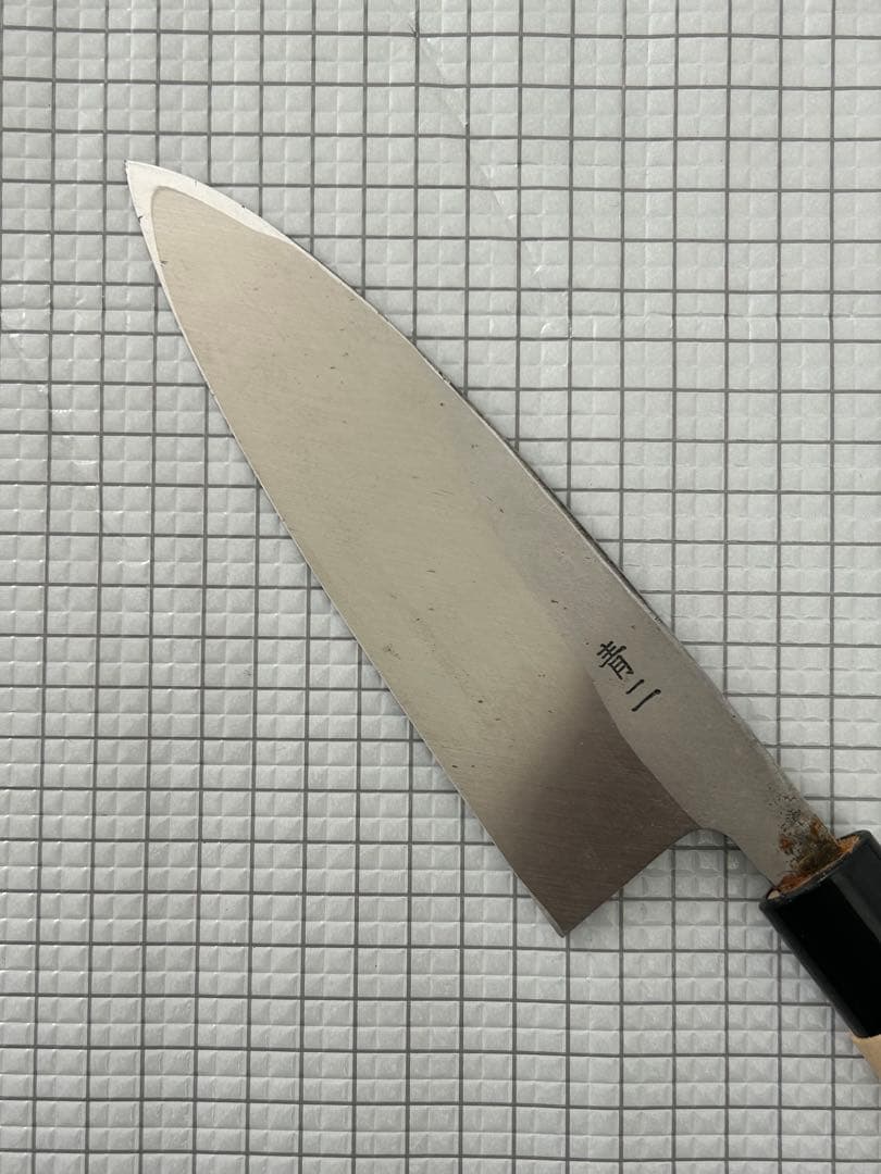 出刃 包丁 出刃包丁 165mm 安来鋼青紙２号 朴丸柄