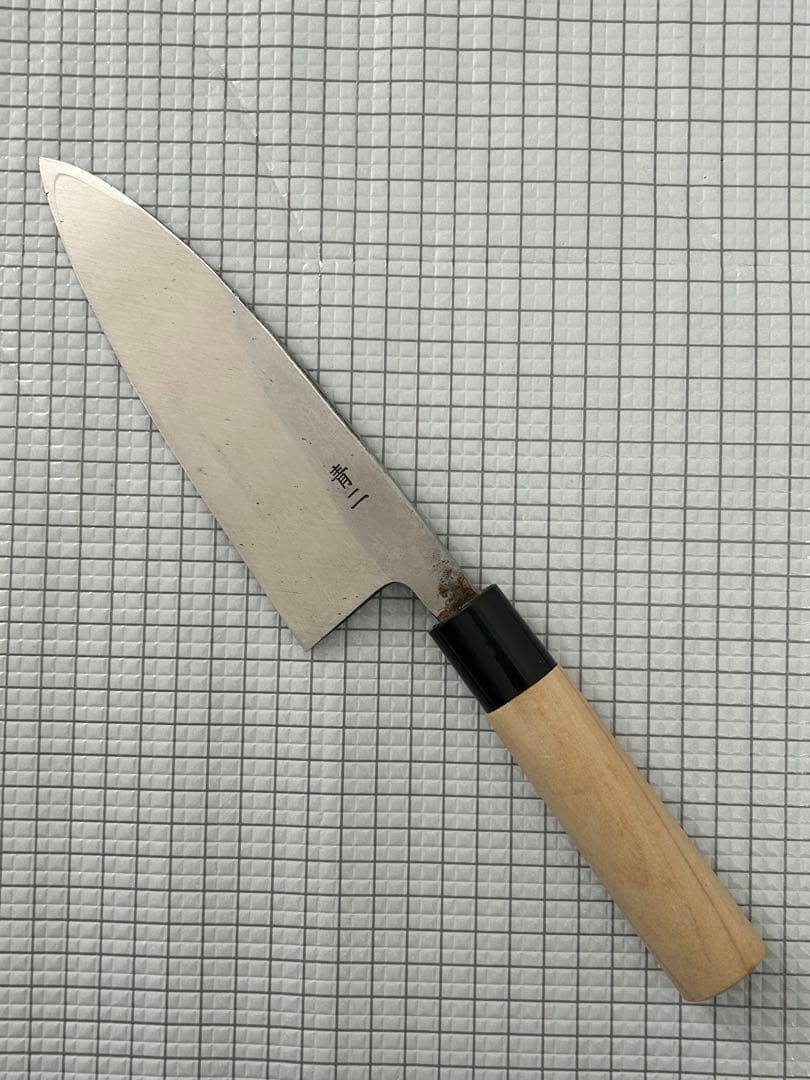 出刃 包丁 出刃包丁 165mm 安来鋼青紙２号 朴丸柄