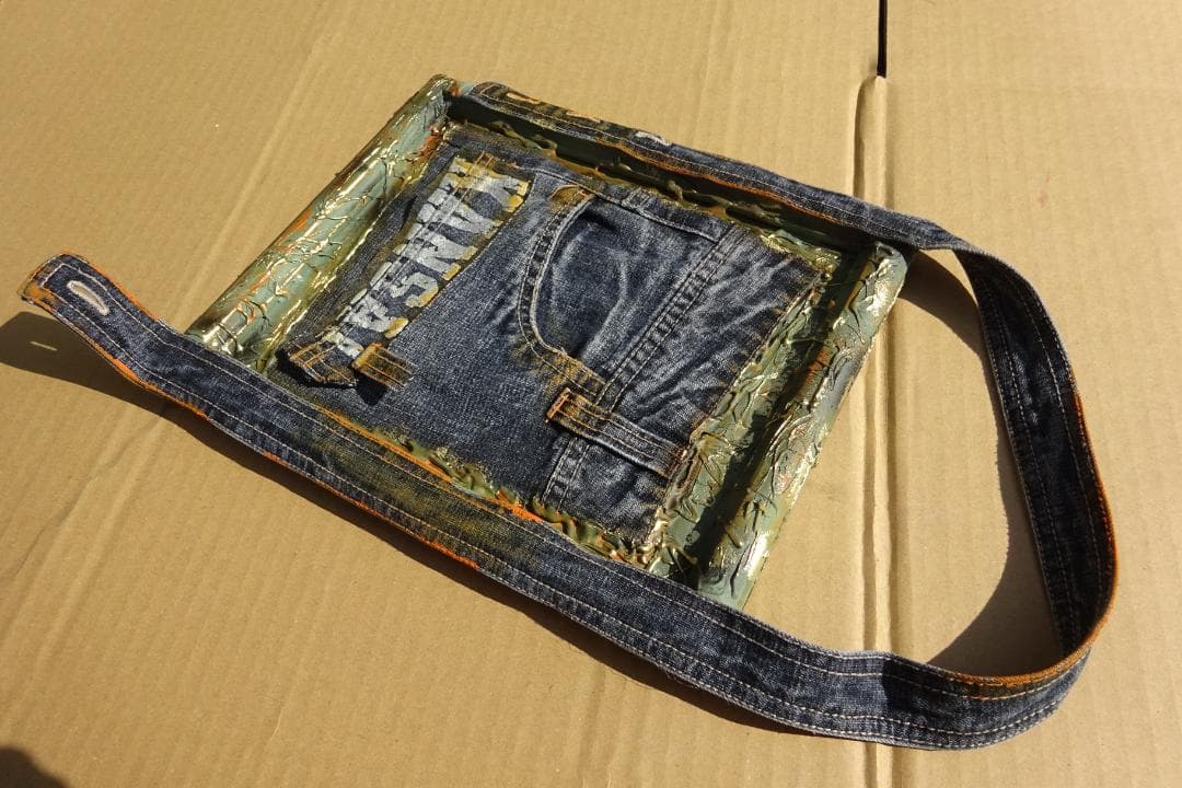 デニム フォトフレーム 写真立て インテリア雑貨 小物入れ ポケット 壁掛け