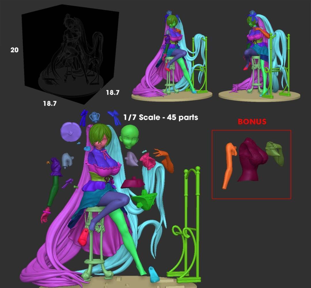 シンデレラ NIKKE　勝利の女神　ニケ　1/7　20ｃｍ ガレキ 未塗装未組立