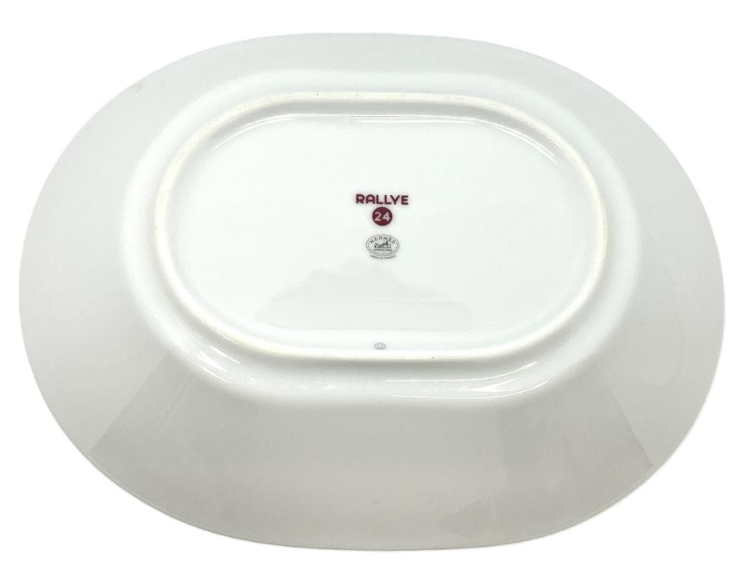 エルメス オーバル プレート 皿 ラリー 24 未使用品！(16085)