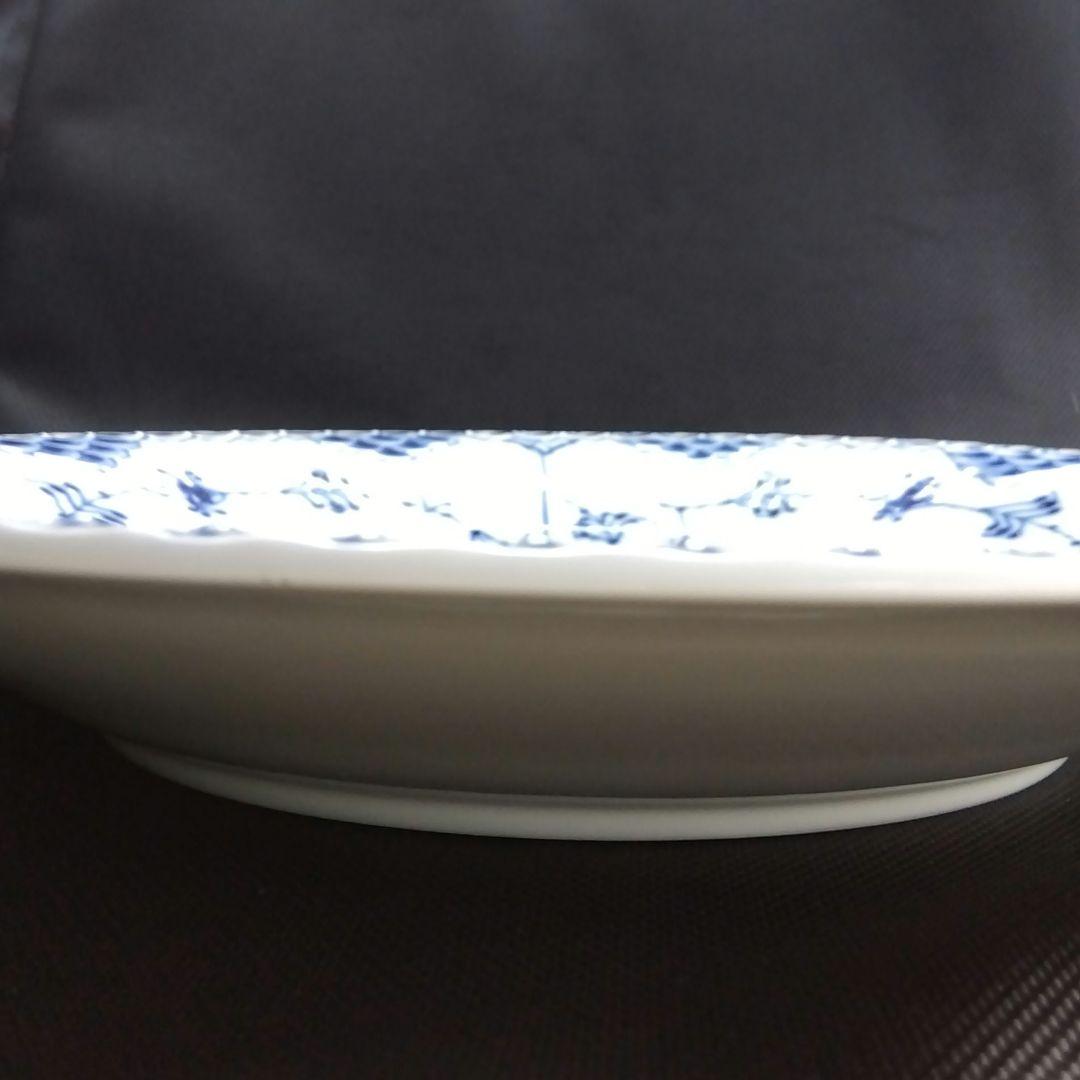 ロイヤルコペンハーゲン B＆Bプレート 大皿 ブルーフルーテッド　ハーフレース