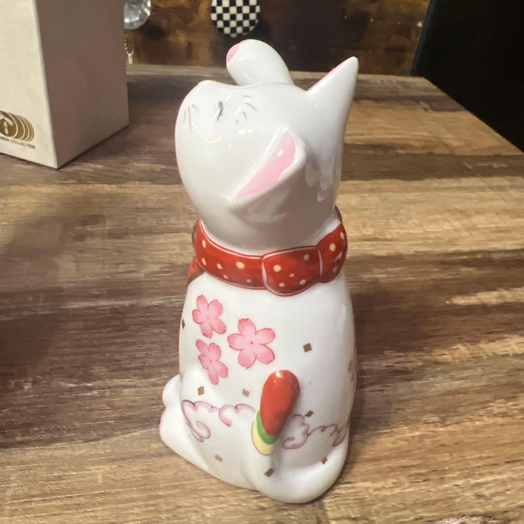 招福猫　miw-みゅう-　なでしこ紋　賞美堂本店　有田焼