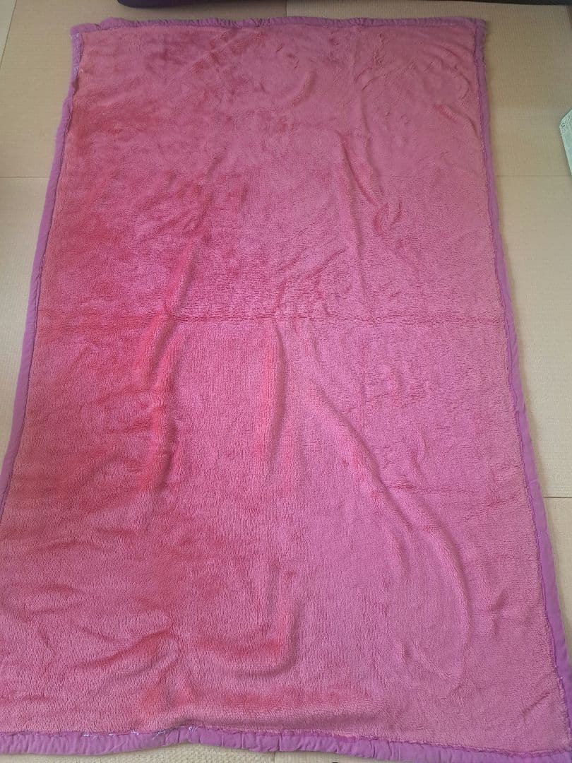 昭和レトロ　アンティーク　メルヘン柄　毛布　ジャンク