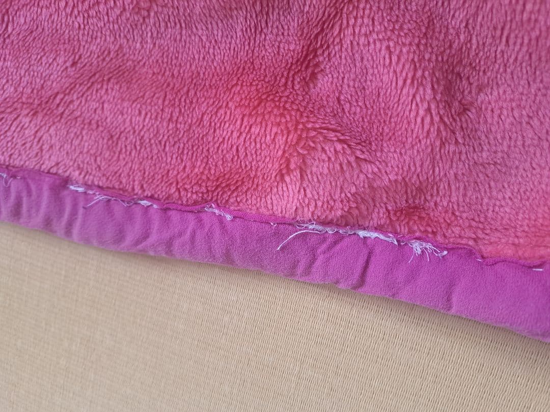 昭和レトロ　アンティーク　メルヘン柄　毛布　ジャンク