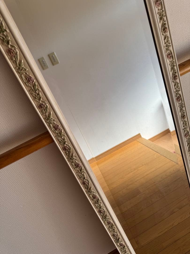 イタリア製　ウォールミラー　姿見　鏡　アンティーク　壁掛け