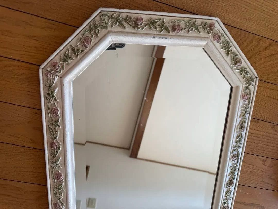 イタリア製　ウォールミラー　姿見　鏡　アンティーク　壁掛け